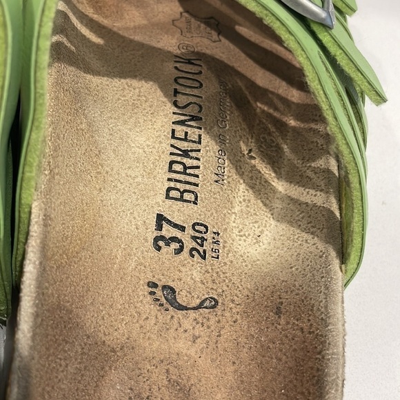 Birkenstock Green Leather Buckle Sandals—Adjustable—GREAT!! Excellent Cond-37 - Picture 9 of 9